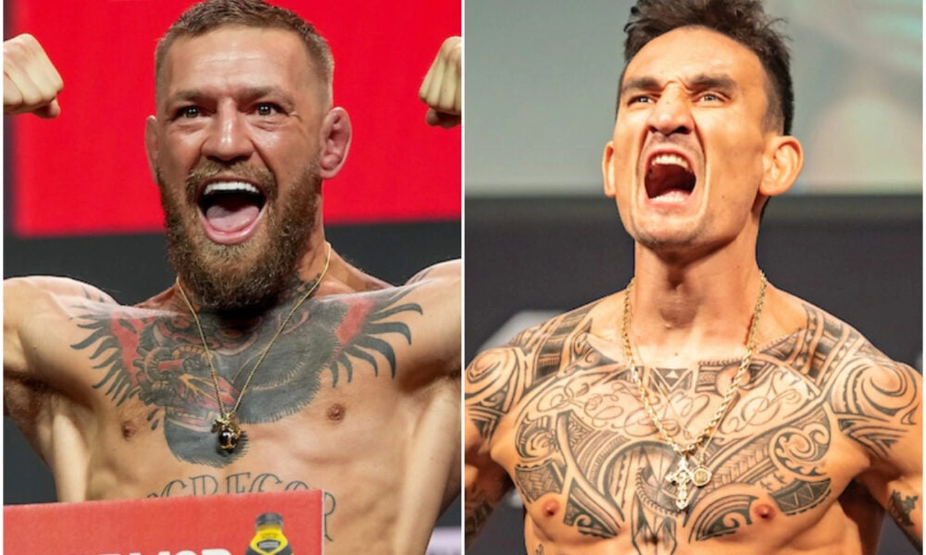 Conor McGregor e Max Holloway se enfrentam novamente no UFC 329 hoje em Las Vegas